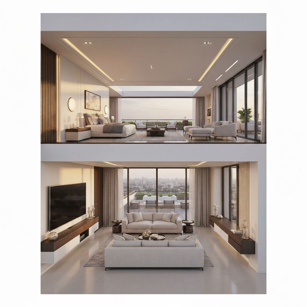 3 Bedroom Detached Penthouse with 2 Room BQ